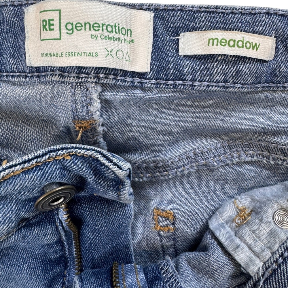 RE Generation Celebrity Pink Distressed Denim Jogger Jeans Size 13/31‎ - Picture 4 of 10